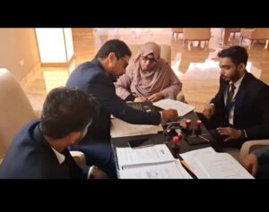 Fulfilling the duty of signing an MOU, as the Country Director of a UK university and Awarding Body